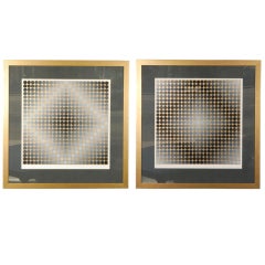 Pair of Serigraphs by Victor Vasarely