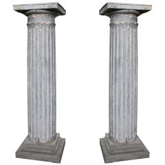 Pair of Painted Columns