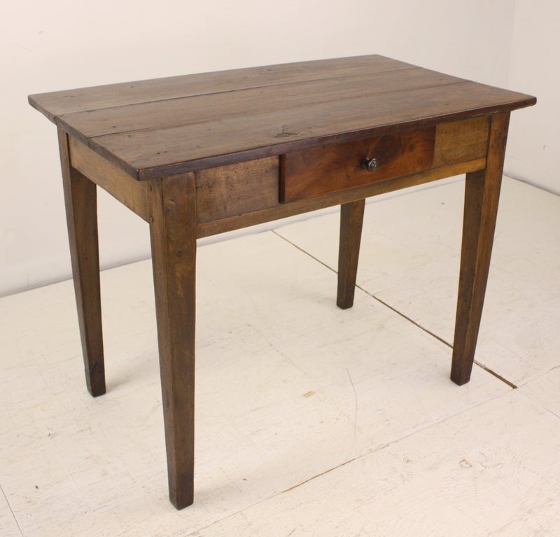 Antique French Walnut and Fruitwood Side Table/Desk 3