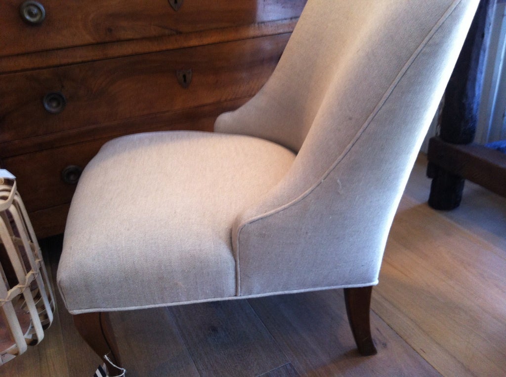 19th Century French Slipper Chair For Sale 3