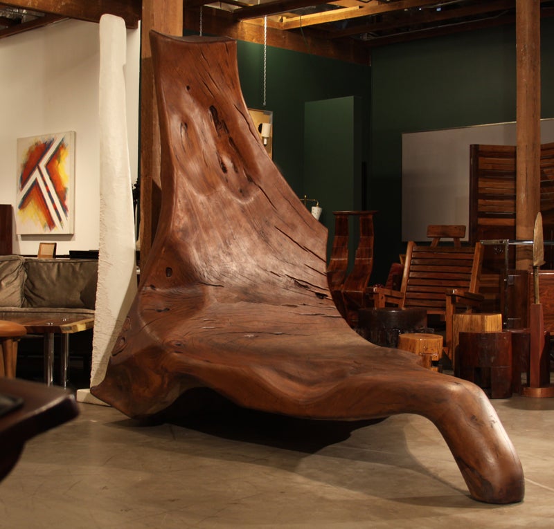 Brazilian Huge Pequi root lounge chair by Zanini de Zanine