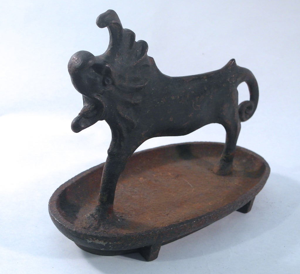 19th Century Figural Iron Boot Scrape