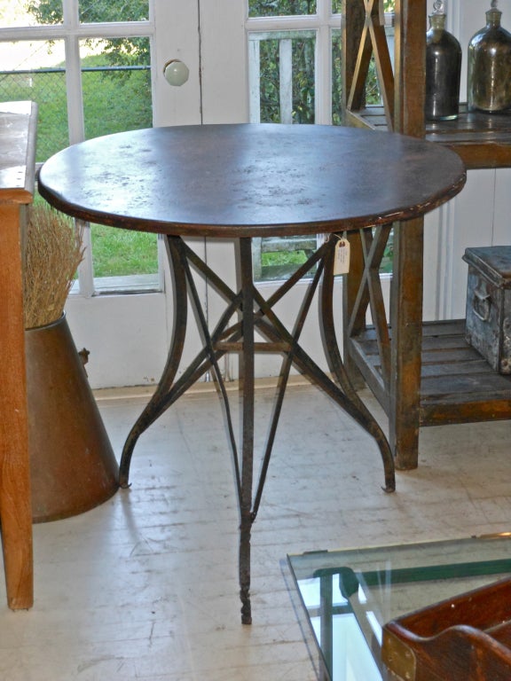 Weathered Iron Gueridon