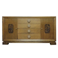 Buffet Cabinet with Oriental Motif style of James Mont circa 1940