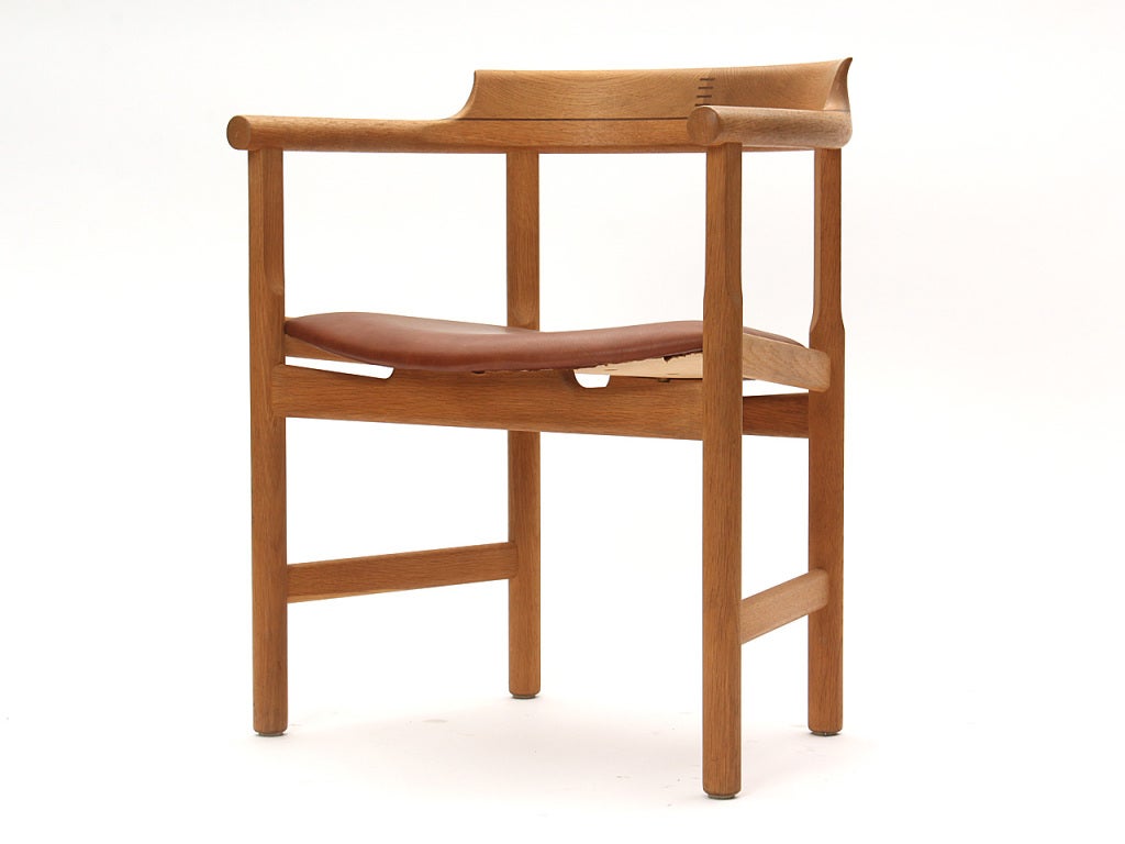 Scandinavian Modern Oak Armchair by Hans J. Wegner