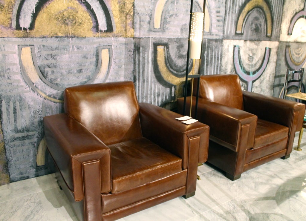 Mid-20th Century Pair of Arturo Pani Club Chairs