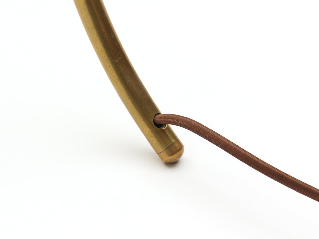 Mid-20th Century Brass Floor Lamp By Hansen
