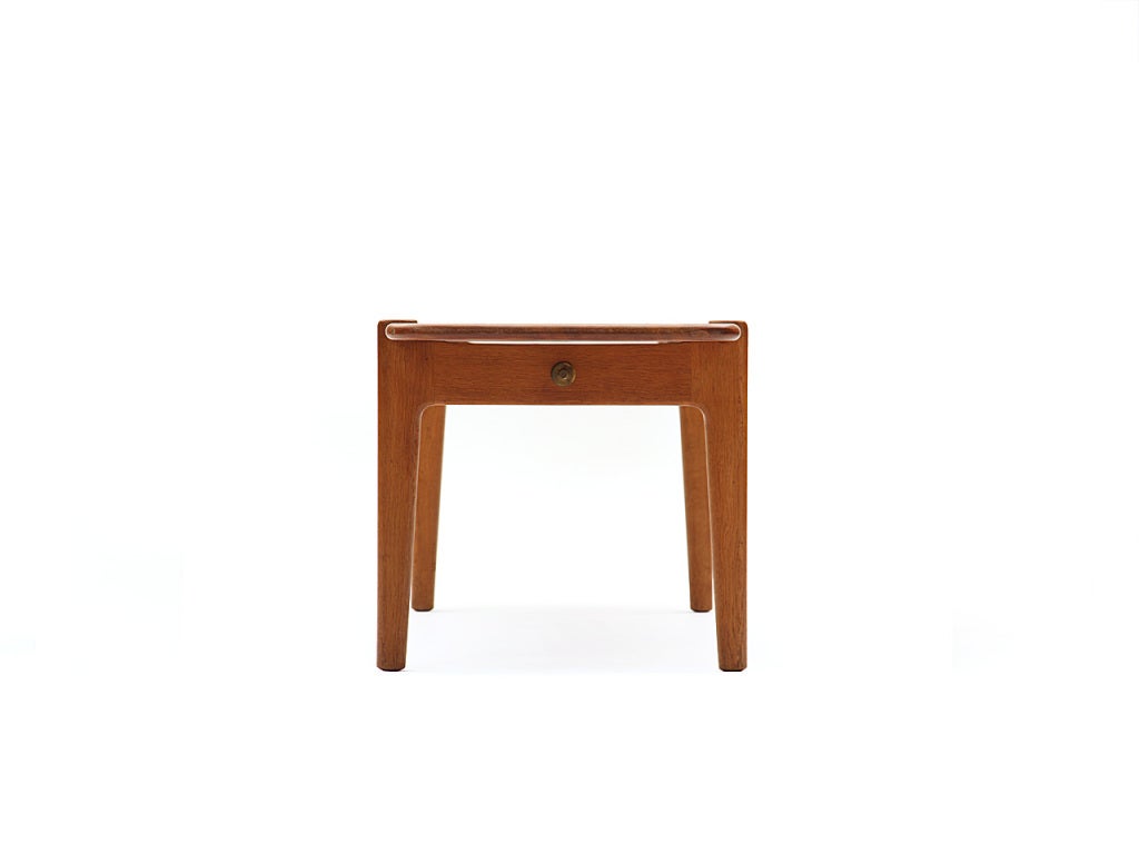 Solid Oak and Teak Table by Hans J. Wegner In Good Condition For Sale In Sagaponack, NY