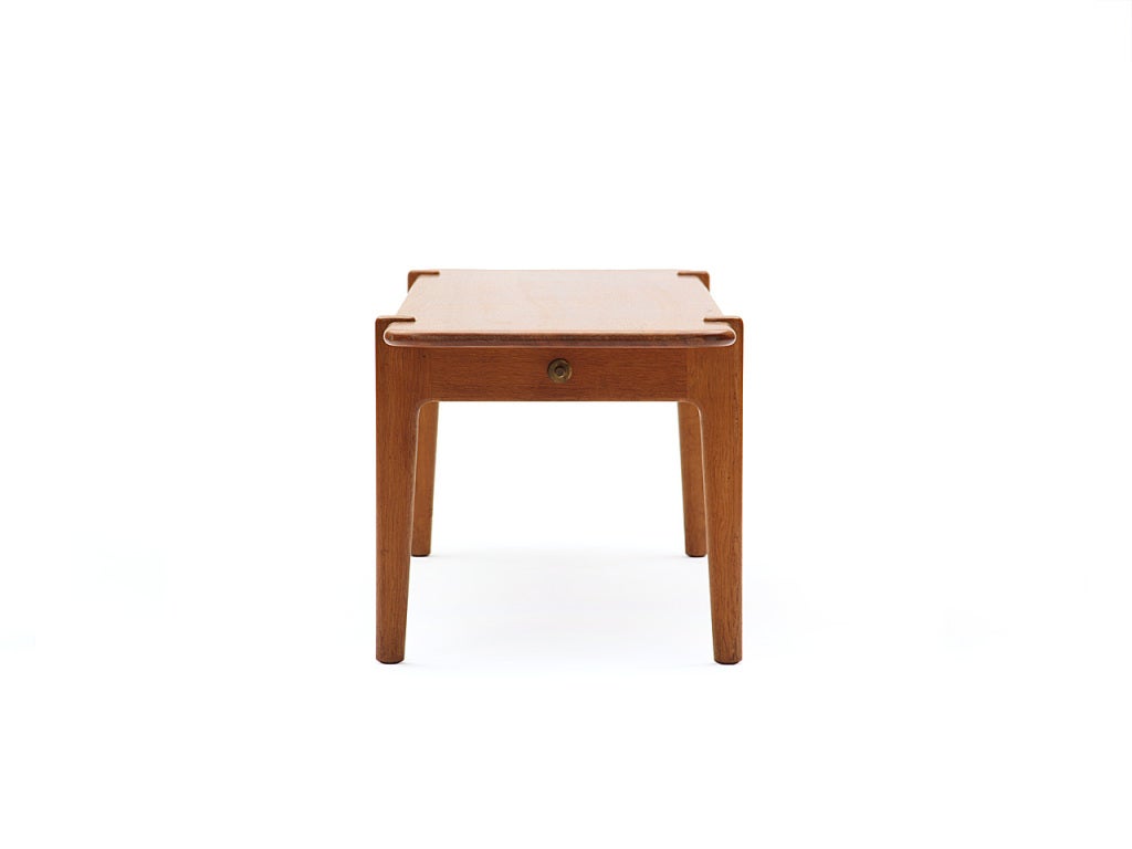 Mid-20th Century Solid Oak and Teak Table by Hans J. Wegner For Sale