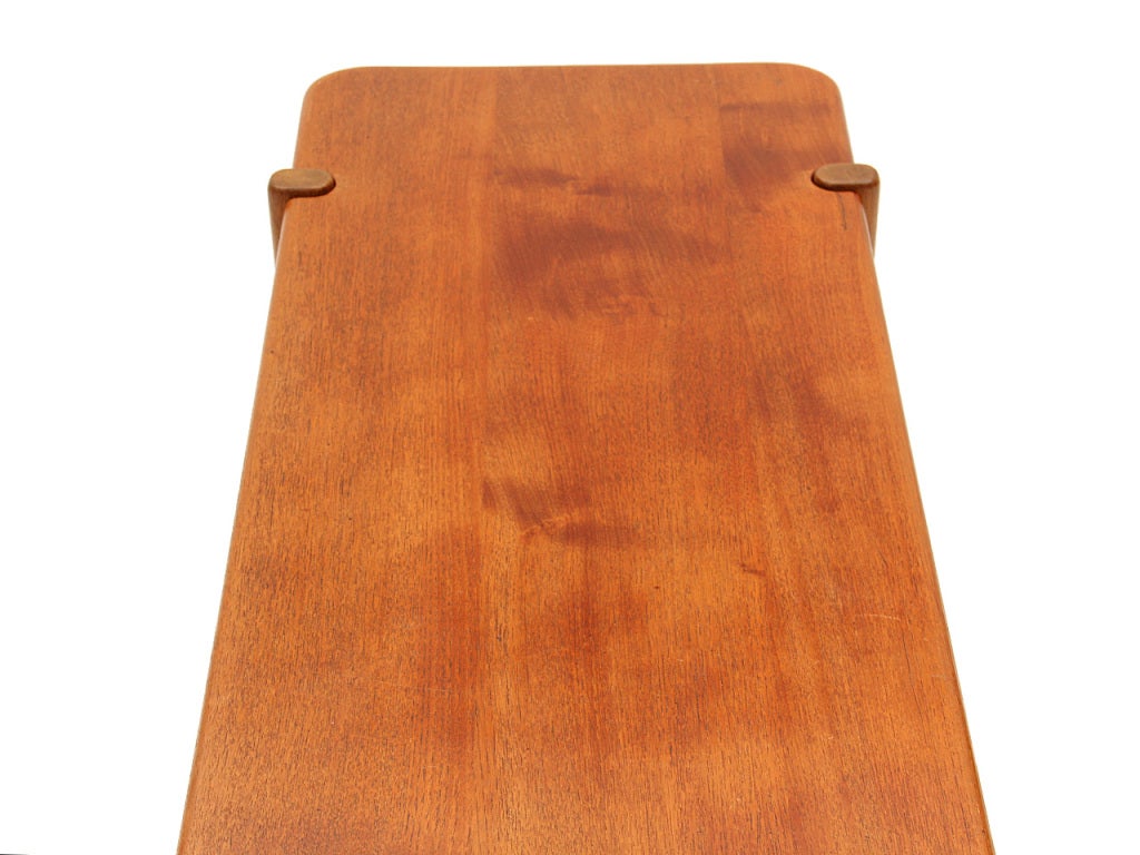 Mid-20th Century Solid Oak and Teak Table by Hans J. Wegner