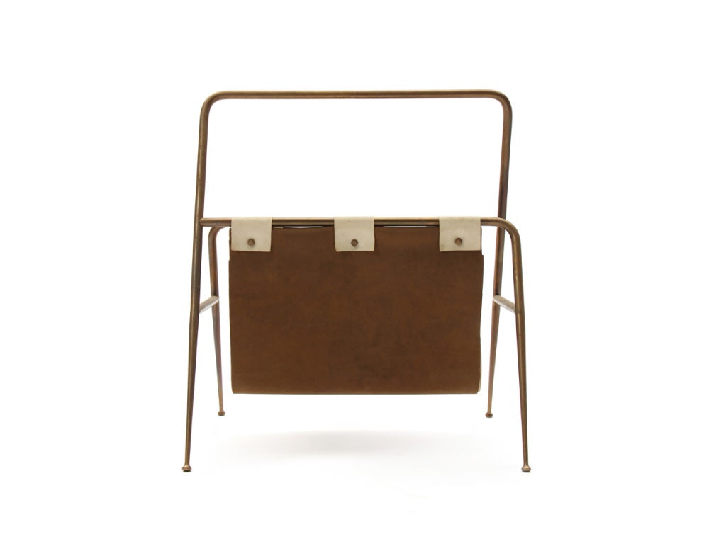 Leather Magazine Holder