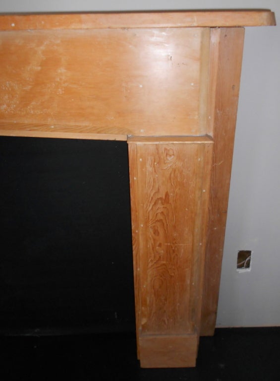 19th century Shaker-like Fireplace Mantle and Surround 1