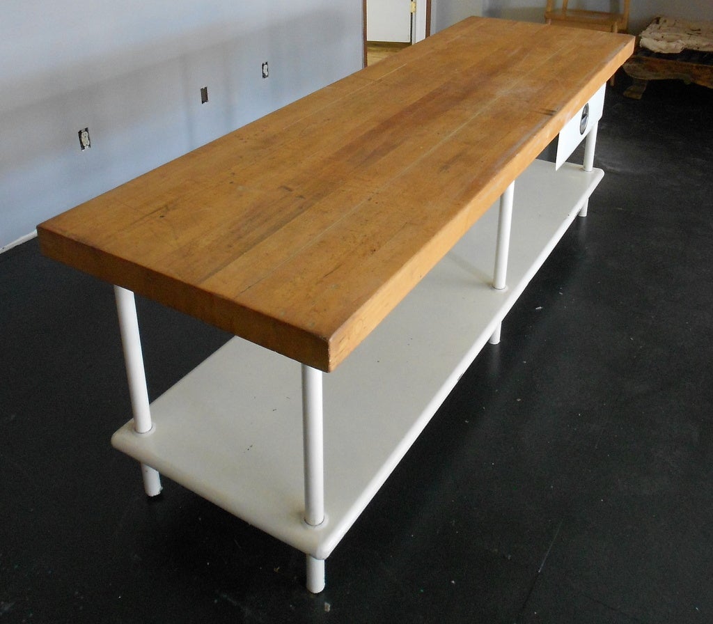 commercial butcher table