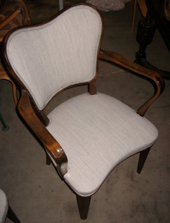 4 Art Deco Game Chairs by GA Berg For Sale 2