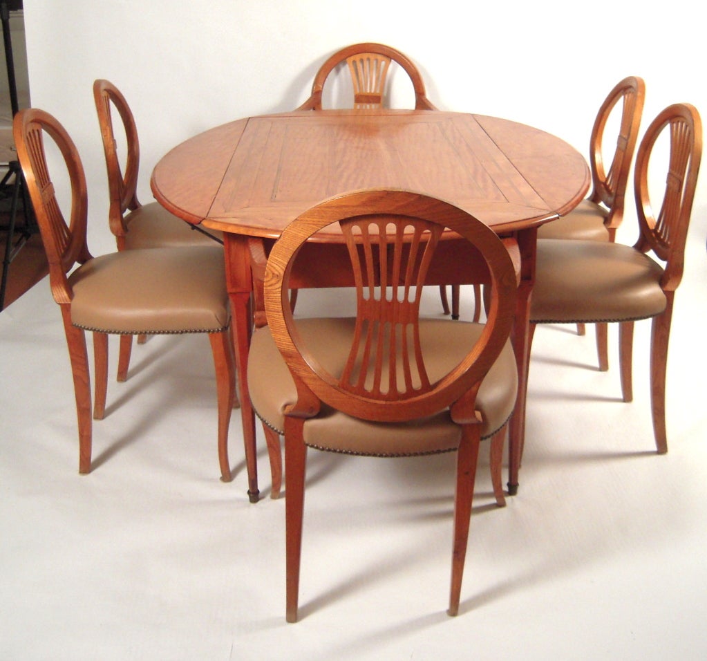A French Charles X Oval  Dining Table 1