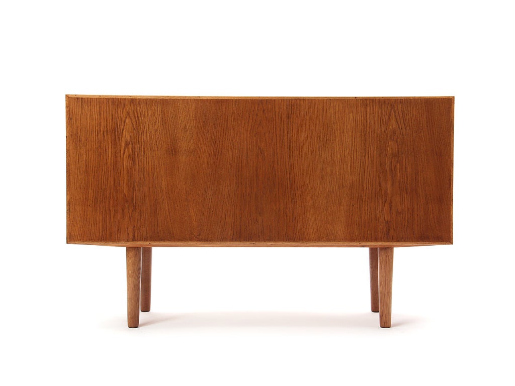 Oak Burl Cabinet by Hans J. Wegner In Excellent Condition In Sagaponack, NY