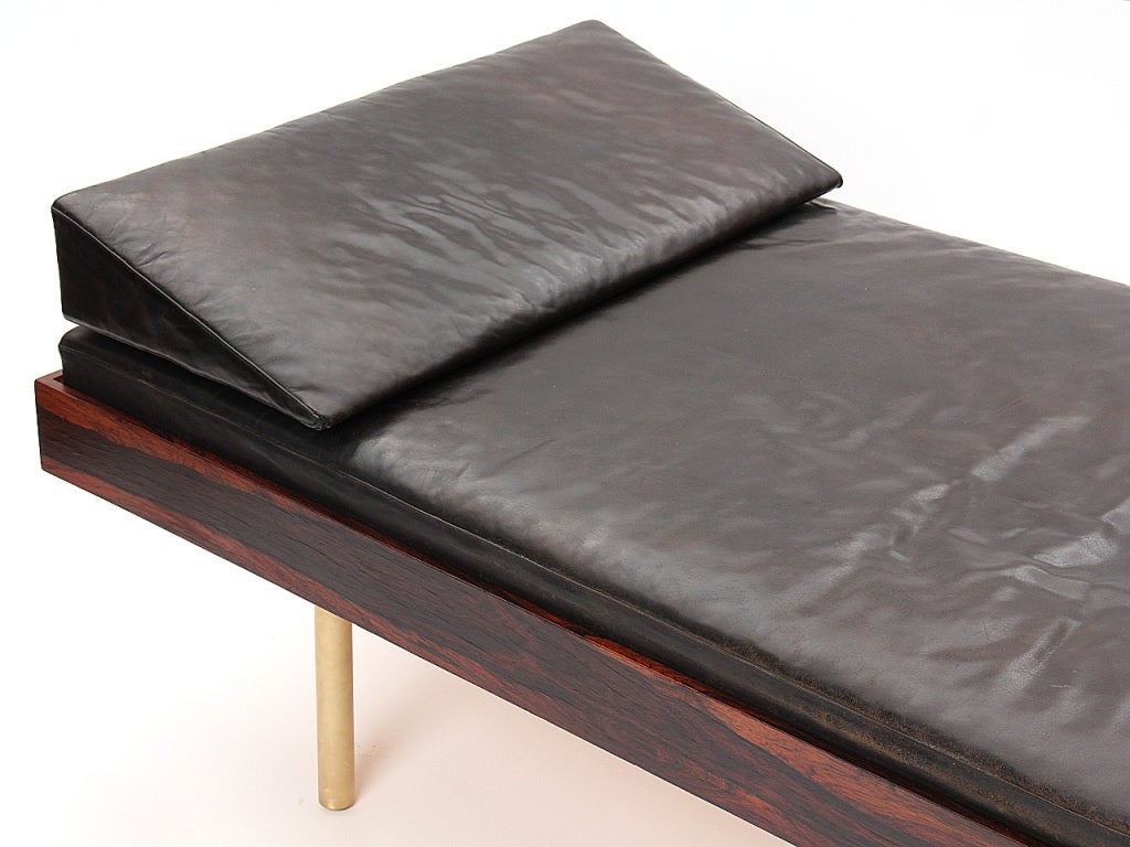 Rosewood And Leather Daybed 1