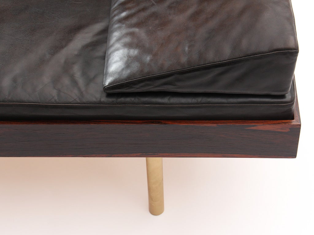 Rosewood And Leather Daybed 2
