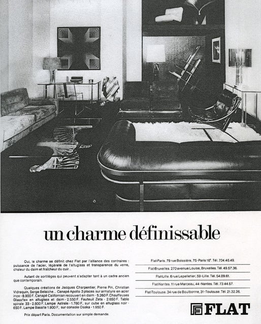Rare Jacques Charpentier sofas edited by Galerie FLAT, Paris, 1970 4