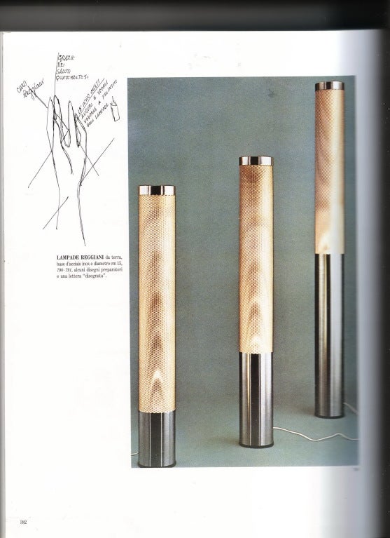 Italian Important, GIO PONTI, Totem floor lamp, 1973, original label and published