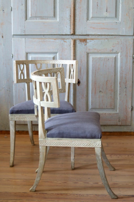 19th Century Pair of Klismos chairs