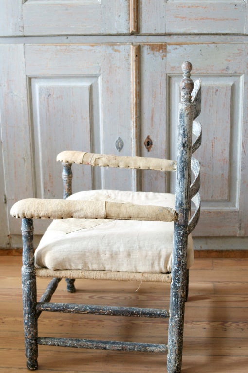 Wood 18th century Gripsholm armchair