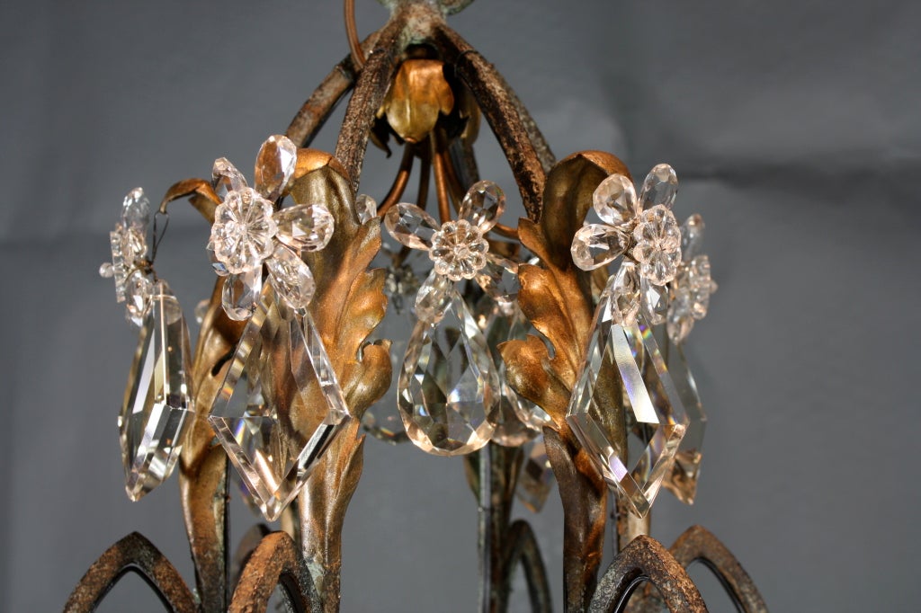 Bagues Style Iron and Crystal Chandelier 3