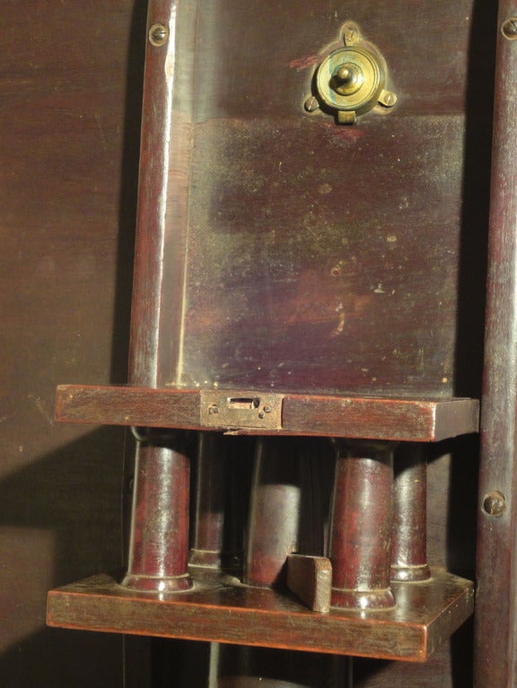 19th Century Mahogany Flip Top Bird Cage Table For Sale