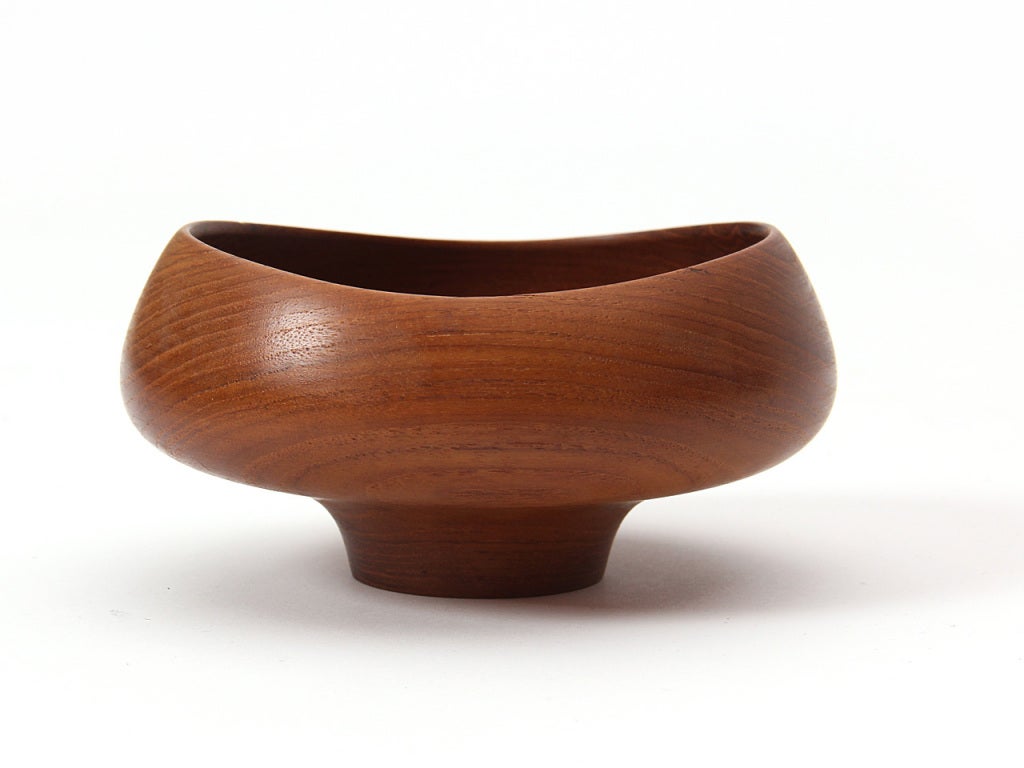 Scandinavian Modern Wood Bowl by Finn Juhl