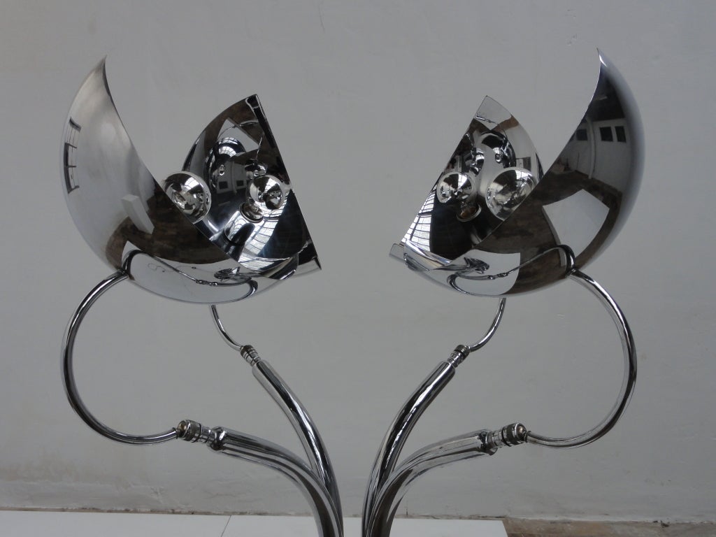 Beautiful  Neo Liberty 1960s Adjustable Diffuser Floor Lamp 4