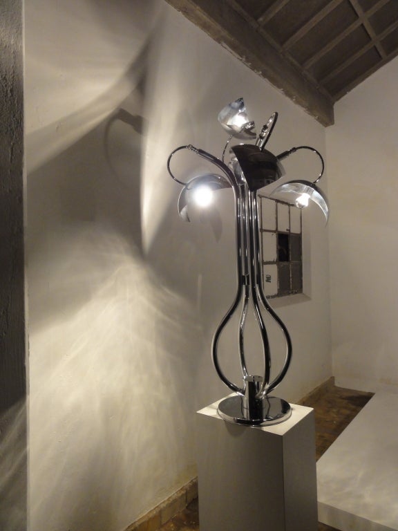 Beautiful  Neo Liberty 1960s Adjustable Diffuser Floor Lamp 2