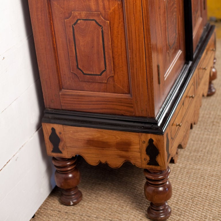 Indo-Dutch Colonial Cabinet in Satinwood and Ebony 1