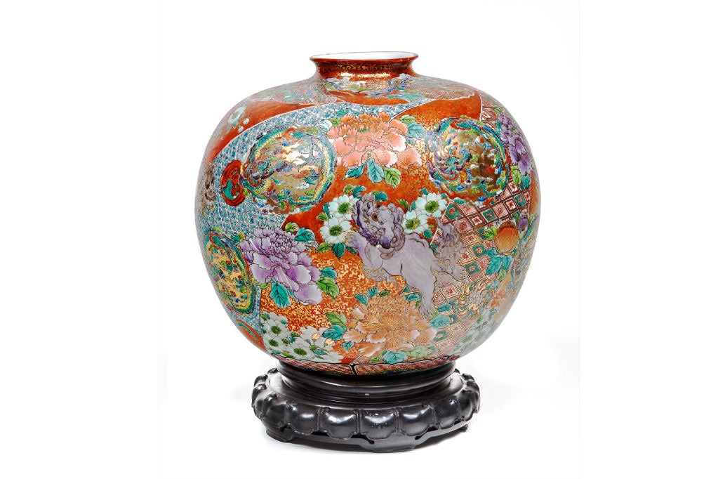 19th century Kutani vase.