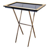 Folding Tray Table on Stand in the Manner of Romeo Rega.