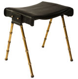 Jacques Adnet Brass Stool