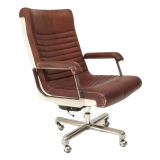 Leather Executive Desk Chair by Ettore Sottsass