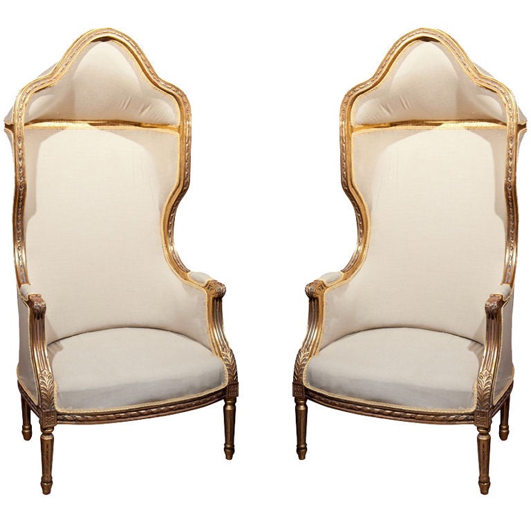 Pair of French Porter's Chairs