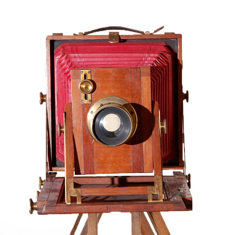 This 19th Century wooden camera is known as a 