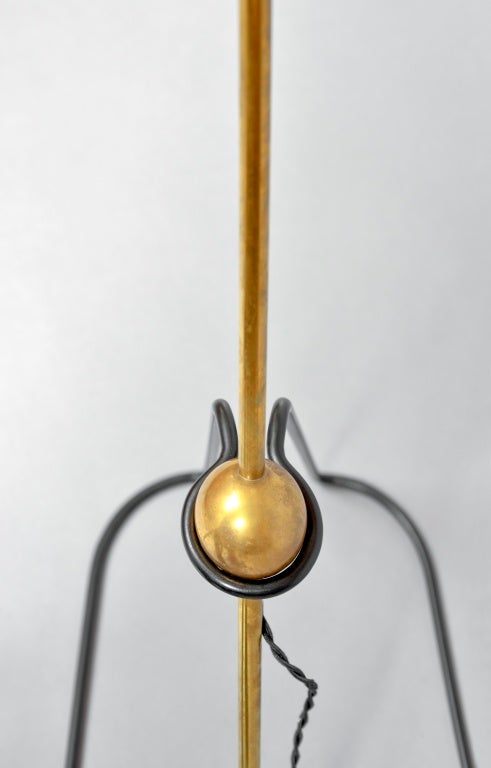 Patinated Pair of floor lamps model G2 by Pierre Guariche - Pierre Disderot Edition - 1951