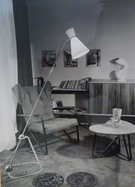 Metal Pair of floor lamps model G2 by Pierre Guariche - Pierre Disderot Edition - 1951