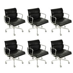 Vintage Charles Eames soft pad chairs