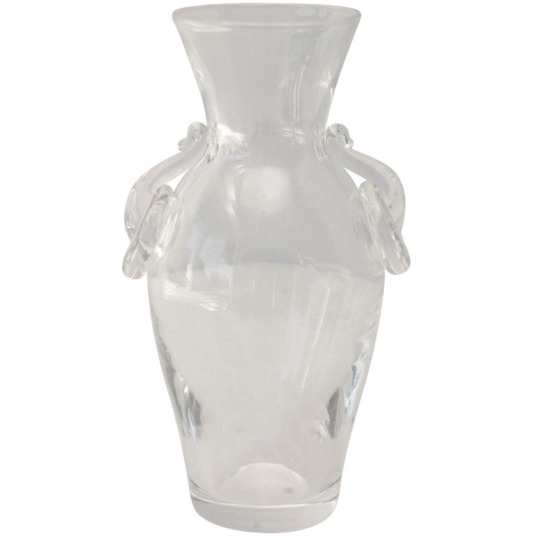 Glass Amphora by Steuben Glass