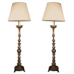 Bronze, Altar Stick Lamps 4