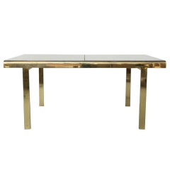 Brass Extending Dining Table by DIA