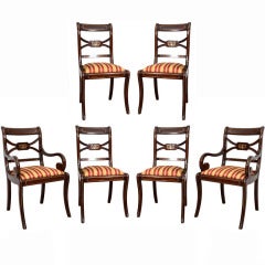 Fine Set of Six Regency Dining Chairs.