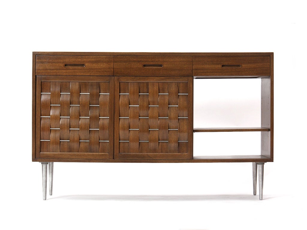 American Woven Front Cabinet by Edward Wormley for Dunbar