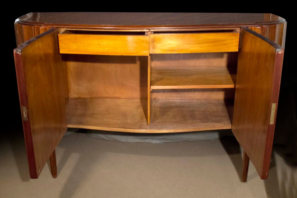 Pair Art Deco Side Cabinets After Ruhlmann, French Circa 1930's 2