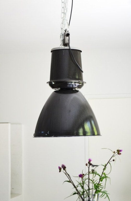 Dark Gray Enamel Vintage Industrial Pendant Lamps (184x) 3