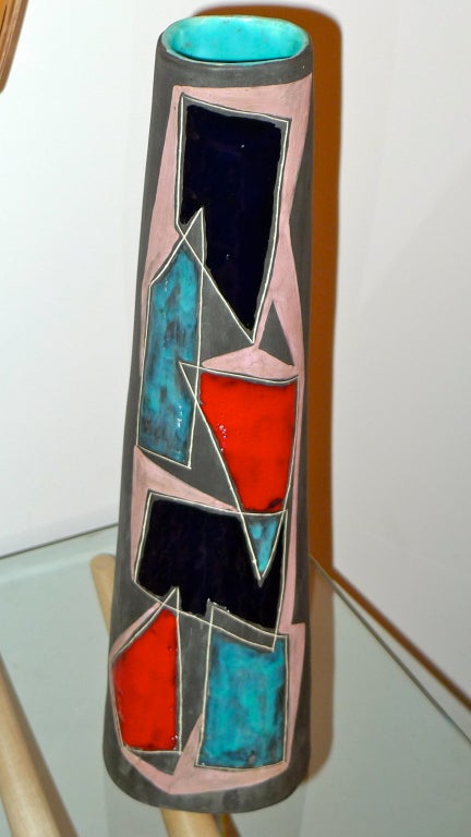 Mid-20th Century Marcello Fantoni Vase For Sale