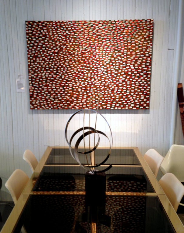 Moderne Peinture aborigène « Bush Medicine Leaves Dreaming », Abie Loy en vente